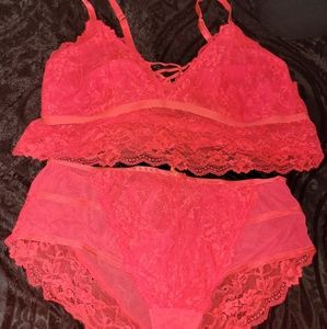 Lace Bralette and panty set